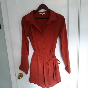 Ya Los Angeles burnt orange dress